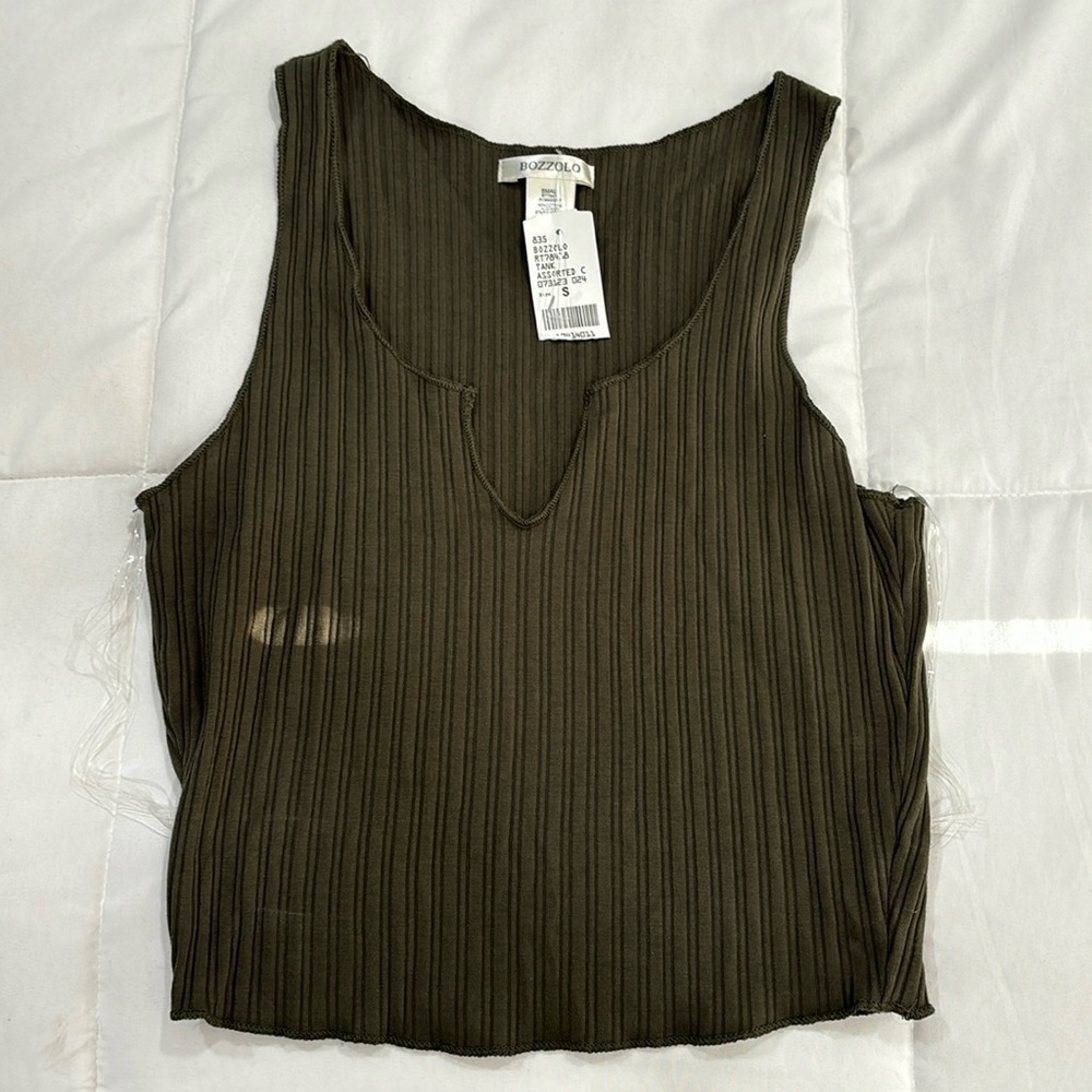 Green tank top